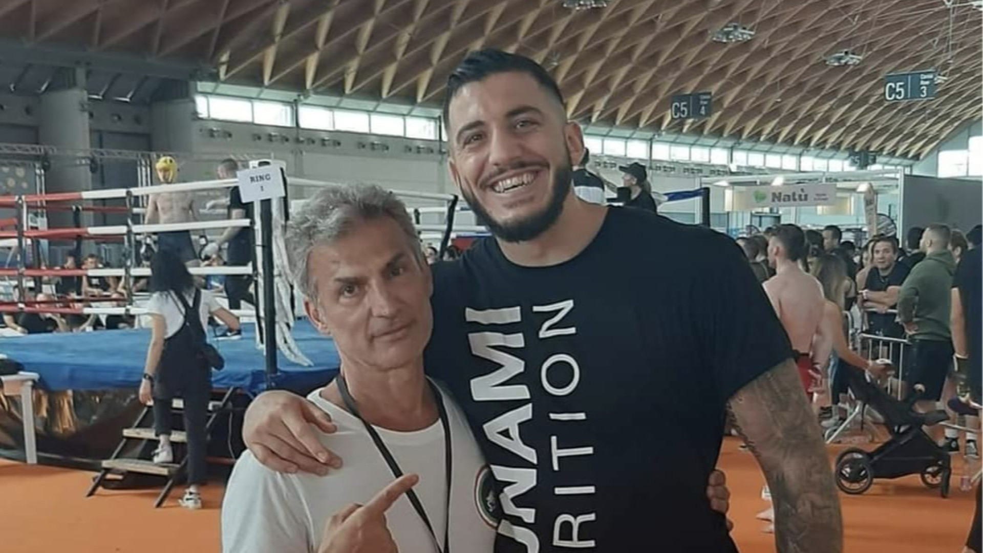 Sandro Teodoro(a sinistra) con Mattia Faraoni, world champion